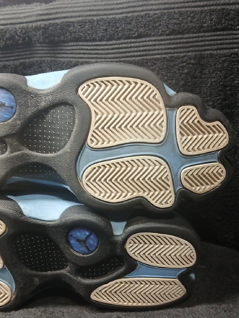 Air Jordan Retro 13 "BLACK UNIVERSITY BLUE" .Mens Size-9 100% AUTHENTIC! - Picture 12 of 12